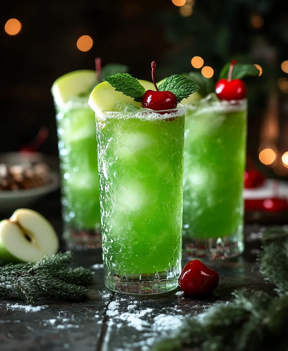 To create the Grinch Punch Mocktail, you’ll need a carefully selected array of ingredients that work together to create a refreshing, flavorful drink. Each component plays a significant role in not only flavor but also in the overall presentation of this festive beverage.