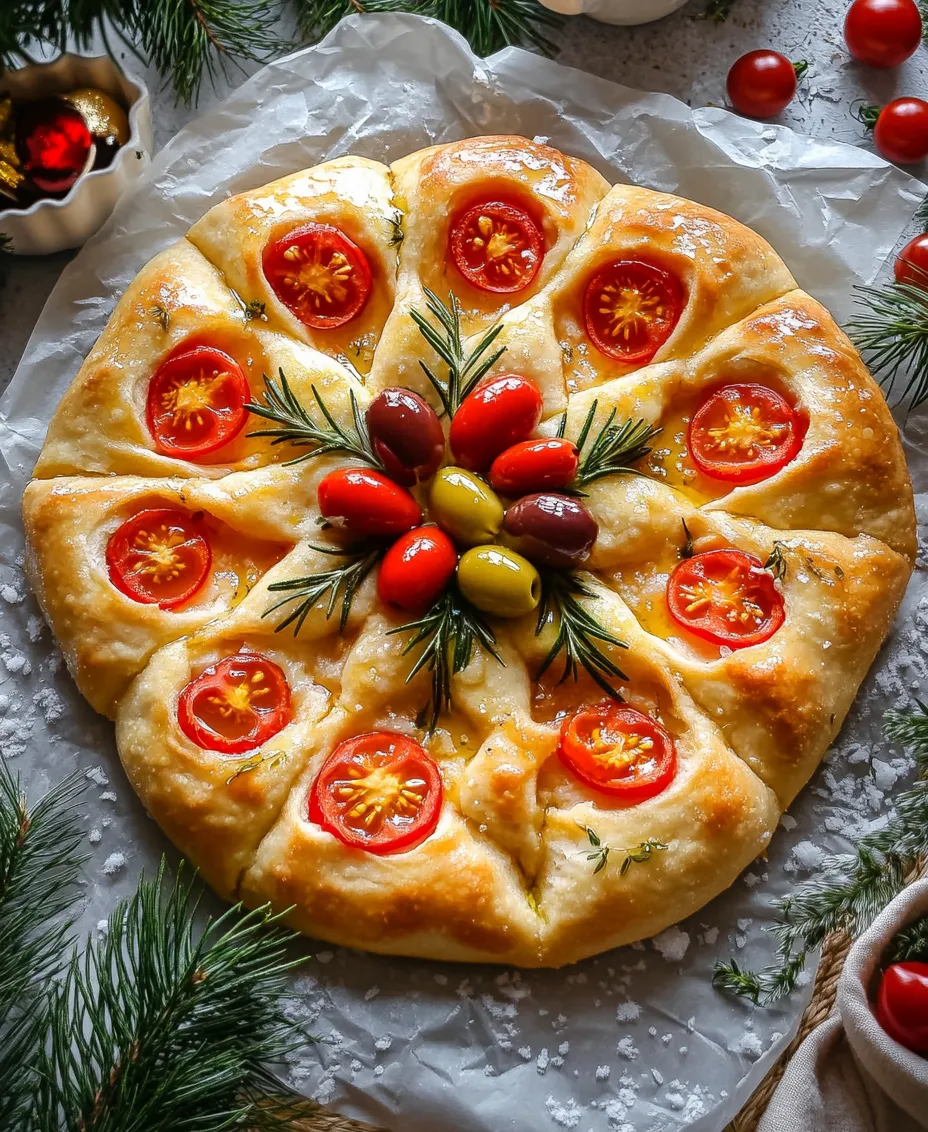 As the holiday season approaches, many of us start to think about the special dishes that can bring family and friends together. Focaccia bread, a beloved Italian staple, has a unique charm that makes it perfect for festive gatherings. Known for its soft, airy texture and appealing golden crust, focaccia serves as an excellent accompaniment to various meals, from hearty soups to savory spreads. This year, why not elevate your Christmas table with a stunning twist on this classic bread? Introducing the Christmas Poinsettia Focaccia Bread—a delightful, visually striking dish that embodies the spirit of the season.