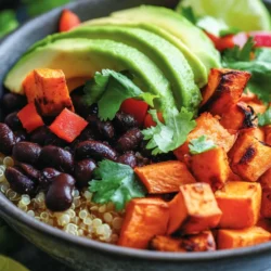 To fully appreciate the Roasted Sweet Potato Black Bean Bowls, it’s essential to understand the nutritional powerhouses at play. Each ingredient contributes to the overall health benefits and flavor profile of the dish.