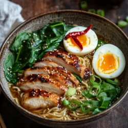 To truly appreciate Garlic Fiery Chicken Ramen, it’s important to understand the role of each ingredient. Each component is selected not only for its flavor but also for its contribution to the overall healthiness and satisfaction of the dish.