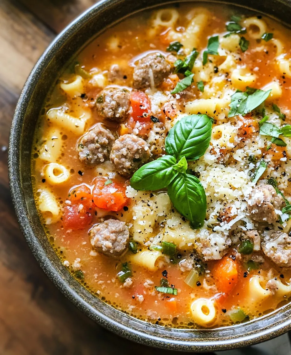 When the chill of winter sets in or a rainy day leaves you craving warmth, there's nothing quite like a bowl of creamy soup to lift your spirits. Enter the Creamy Parmesan Italian Sausage Ditalini Soup—an inviting, hearty meal that wraps you in comfort with every spoonful. This delightful dish perfectly balances the robust flavors of Italian sausage with a rich and creamy broth, making it an ideal choice for family dinners, cozy gatherings, or simply a fulfilling weeknight meal.