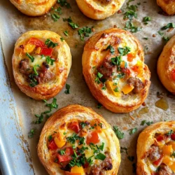 Sausage Bread Rounds are more than just a snack; they are a culinary experience that brings together a harmonious blend of flavors and textures. Originating from various cultures that celebrate the use of bread and sausage, this dish has found a beloved place in the hearts of food enthusiasts across the globe. The concept of stuffing dough with a savory filling is not new; however, the specific combination of Italian sausage, cheese, and aromatic vegetables creates a unique offering that is both satisfying and visually appealing.