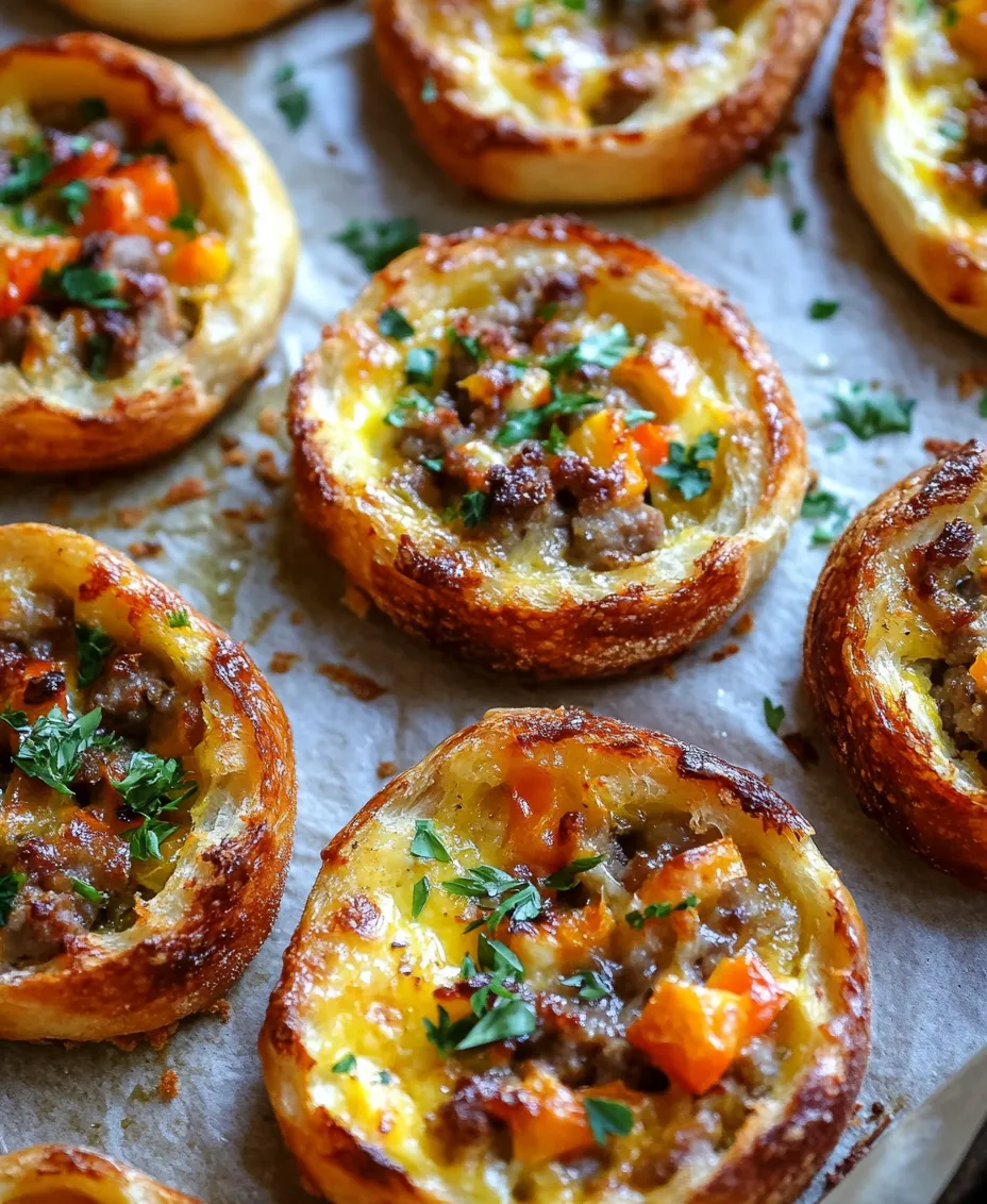 Sausage Bread Rounds are more than just a snack; they are a culinary experience that brings together a harmonious blend of flavors and textures. Originating from various cultures that celebrate the use of bread and sausage, this dish has found a beloved place in the hearts of food enthusiasts across the globe. The concept of stuffing dough with a savory filling is not new; however, the specific combination of Italian sausage, cheese, and aromatic vegetables creates a unique offering that is both satisfying and visually appealing.
