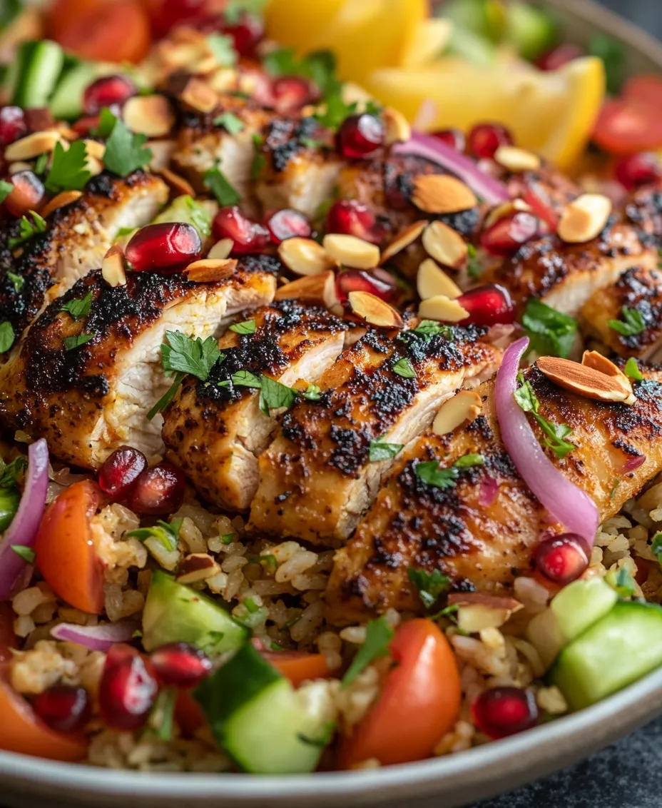 The Chicken Shawarma Crispy Rice Salad is a vibrant and enticing dish that beautifully marries the flavors of Middle Eastern cuisine with the satisfying crunch of crispy rice. This unique salad not only showcases the deliciously spiced marinated chicken but also incorporates fresh vegetables and herbs, creating a delightful medley of textures and tastes. With its roots deeply embedded in the culinary traditions of the Levant, shawarma has become a beloved dish across various cultures, offering a taste experience that is both comforting and exotic.