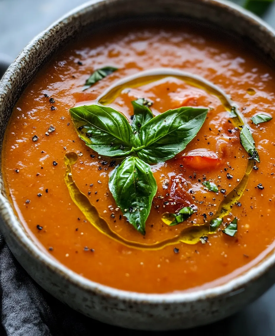 Welcome to the comforting and flavorful world of soups, where every spoonful tells a story and warms the soul. Today, we are diving into a delightful recipe that perfectly embodies the essence of comfort food: Spicy Roasted Tomato & Basil Soup. This dish is not just a culinary experience; it's a celebration of fresh ingredients, vibrant flavors, and nourishing goodness.