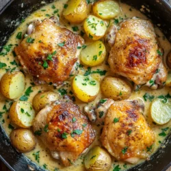 Discover the delightful flavors of Italy with Betty’s Creamy Italian Chicken with Potatoes, a comforting and delicious dish that perfectly combines tender chicken thighs and baby potatoes in a rich and creamy sauce. This recipe is not only easy to prepare but also perfect for family dinners or entertaining guests. Imagine the aroma of garlic and Italian herbs wafting through your kitchen as you prepare this culinary masterpiece, enticing everyone to gather around the table. Betty’s Creamy Italian Chicken with Potatoes is designed to satisfy both the palate and the soul, making it an ideal choice for any occasion.