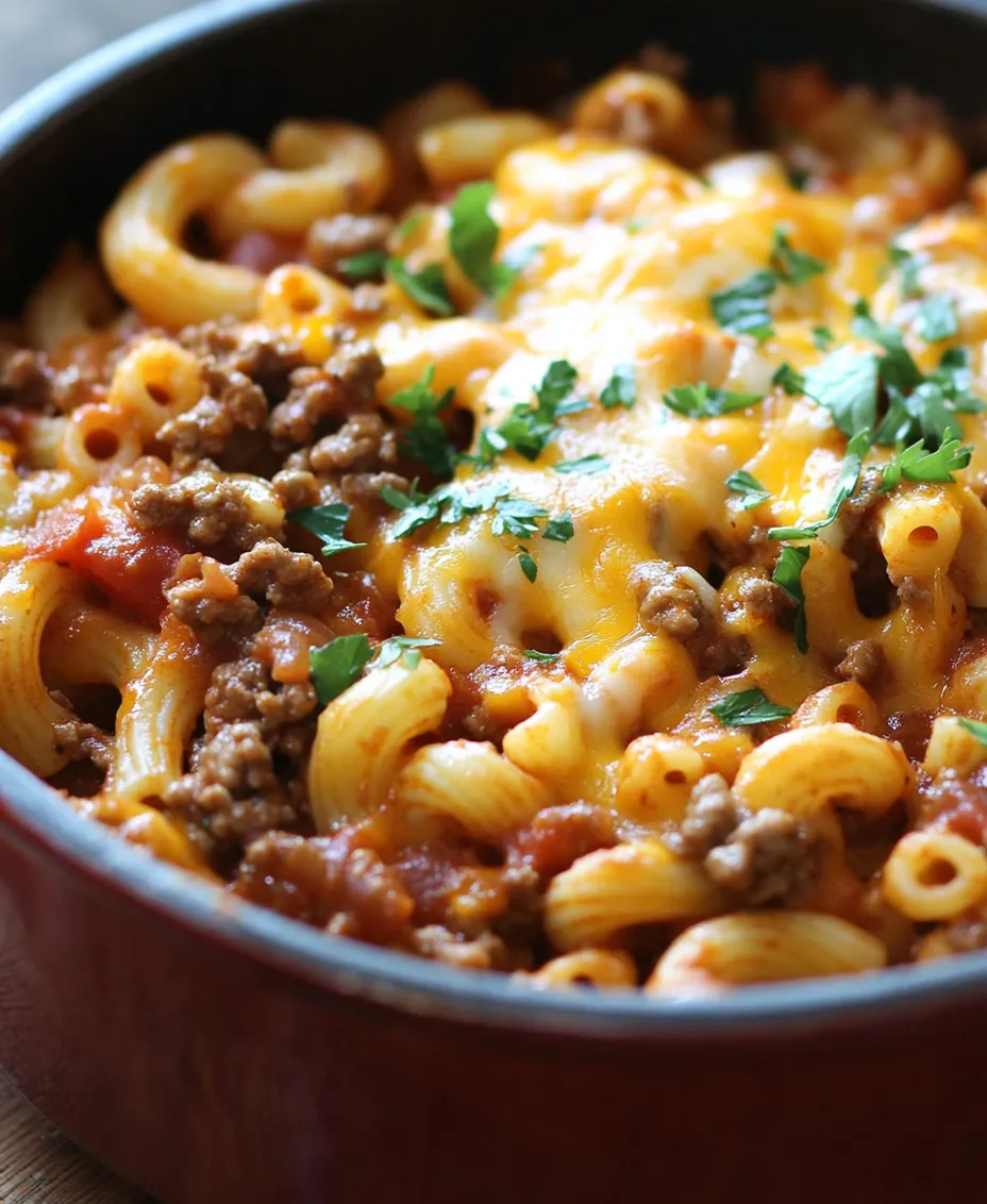 In the realm of comfort food, few dishes resonate as profoundly as American Goulash. This hearty meal, often associated with nostalgic family dinners, combines the flavors of seasoned ground meat, macaroni, and a rich tomato-based sauce. American Goulash isn’t just a meal; it’s a warm embrace on a cold evening, a dish that brings families together around the table. What sets this recipe apart is its simplicity and the convenience of a one-pot preparation, allowing for easy cooking and minimal cleanup. In today's fast-paced world, where time is often of the essence, this dish offers a perfect solution for busy families looking for a satisfying meal without the fuss.