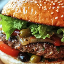 The Muffuletta stuffed burger is a culinary marvel that combines the bold flavors of a classic New Orleans Muffuletta sandwich with the satisfying heartiness of a burger. Originating from the vibrant streets of New Orleans, the Muffuletta sandwich is a beloved dish that has captured the hearts of food enthusiasts across the globe. This recipe takes the essence of the traditional Muffuletta and transforms it into a mouthwatering stuffed burger, perfect for gatherings, barbecues, and family dinners.