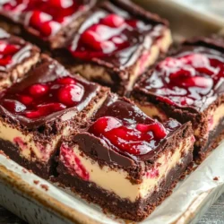Before we roll up our sleeves and get started, let’s take a closer look at the key ingredients that make Cherry Cheesecake Brownie Bars a standout dessert.