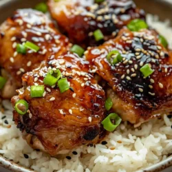Teriyaki chicken is a beloved dish that originates from Japan, known for its beautifully glazed, savory-sweet flavor profile. Traditionally, this dish features grilled or broiled chicken that is coated in a rich and glossy teriyaki sauce, achieving that perfect balance of salty and sweet. It's often served over a bed of rice or alongside fresh vegetables, making it a staple in both Japanese restaurants and home kitchens worldwide.