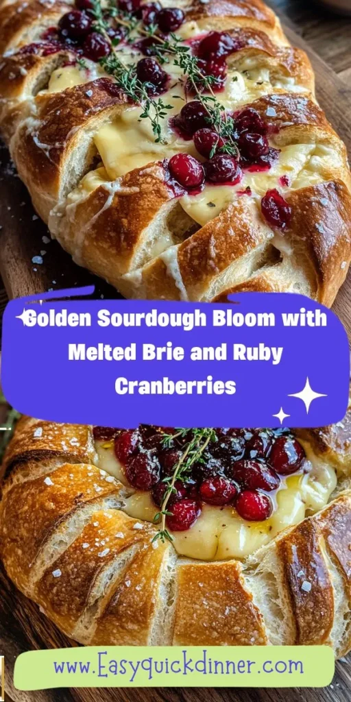 Elevate your meals with this protein-packed lunch that combines the delightful flavors of creamy Brie and tart cranberries in a stunning sourdough bloom. Perfect for gatherings or a cozy family dinner, this easy lunch recipe is sure to impress your guests while inviting them to share in the experience. Bring a touch of elegance to your table with afterka! ProteinPackedLunch EasyLunchRecipes SourdoughBread BrieCheese Cranberries Foodie BakingFun