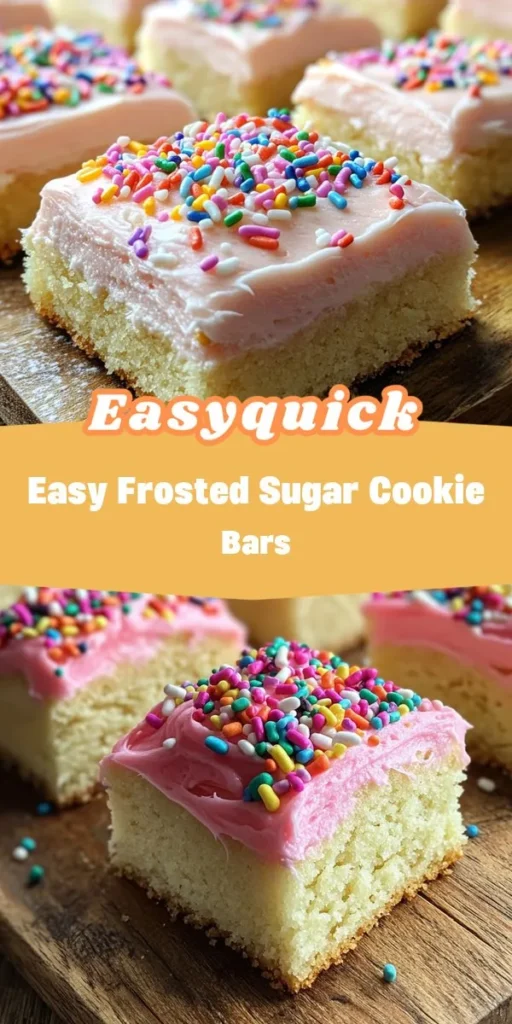 Get ready for a sweet celebration with these delightful frosted sugar cookie bars! Perfect for any occasion, these homemade dessert ideas will brighten up your gatherings or simply satisfy your sweet cravings. With easy steps for customization, you can make them uniquely yours! SweetTreatIdeas FrostedCookieBars HomemadeDessertIdeas BakingInspiration CookieLovers FestiveBaking afterka