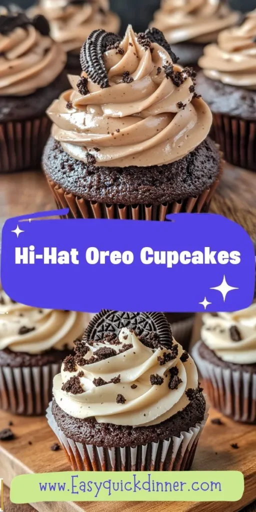 Get ready for a baking adventure with these irresistibly delicious Hi-Hat Oreo Cupcakes, perfect for any occasion! Whip up these stunning treats in just 30 minutes and impress your guests with a delightful blend of chocolate and Oreo flavors. Discover more sweet treat ideas to elevate your dessert game this season with afterka! DessertIdeas SweetTreats OreoCupcakes BakingFun 30MinuteDessert HiHatCupcakes ChocolateLovers