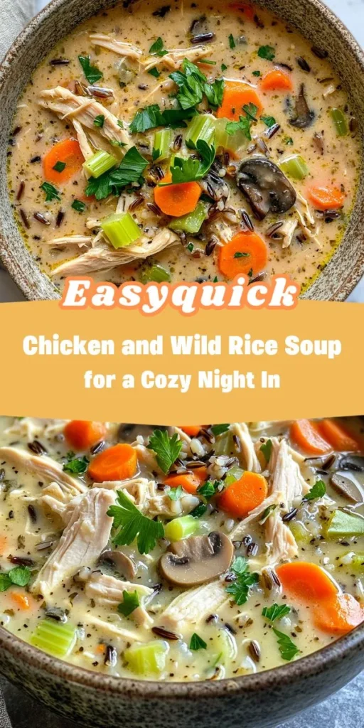 Looking for healthy lunch ideas that the whole family will love? This Chicken & Wild Rice Soup combines tender chicken, earthy wild rice, and vibrant veggies for a nutritious and satisfying meal. Perfect for lunchboxes or a cozy family gathering, this dish from afterka will keep everyone nourished and happy! HealthyLunchIdeas FamilyFriendlyLunch ChickenSoup WildRice ComfortFood NutritiousMeals CozyEats