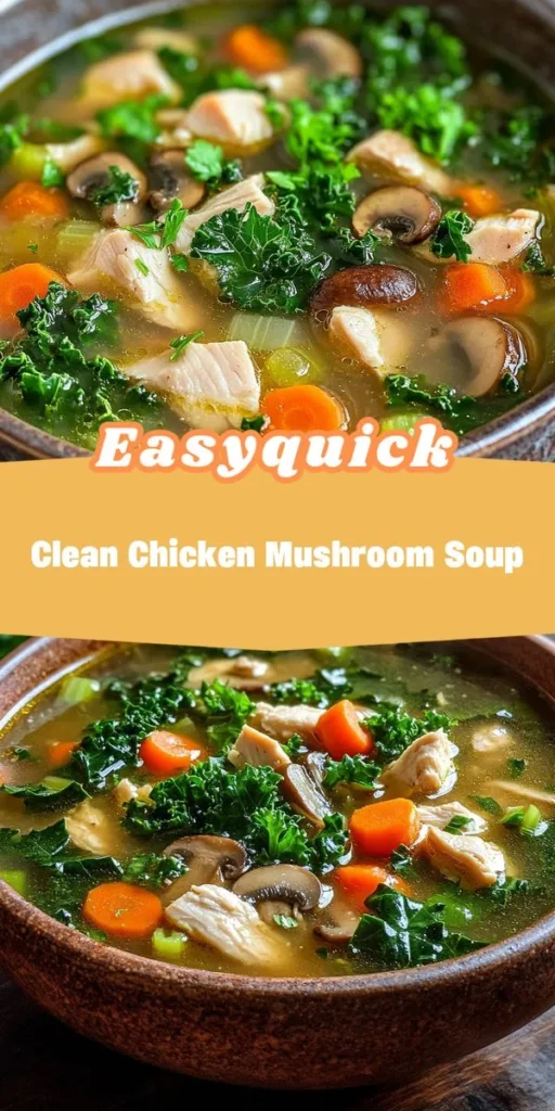 Elevate your lunch game with these easy lunch recipes that pack a flavorful punch while keeping it healthy. Try our Clean Chicken Mushroom Soup, a perfect blend of tender chicken, earthy mushrooms, and vibrant greens, ideal for meal prep or a comforting mid-day pick-me-up. Discover more delicious healthy lunch ideas with afterka! HealthyLunch EasyLunchRecipes MealPrep CleanEating SoupRecipes NutritiousAndDelicious