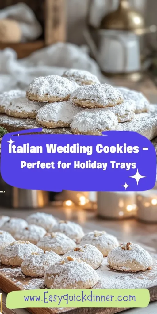 Elevate your dessert game with this no-bake Italian Wedding Cookies recipe, perfect for chocolate lovers! Each bite delivers a delightful mix of buttery richness, nutty flavors, and a dusting of powdered sugar, making them a truly irresistible treat. Perfect for gatherings or cozy nights in, these cookies will have everyone asking for more. NoBakeDessert ChocolateLoversDessert ItalianWeddingCookies SweetTreats BakingWithLove Afterka DessertInspiration