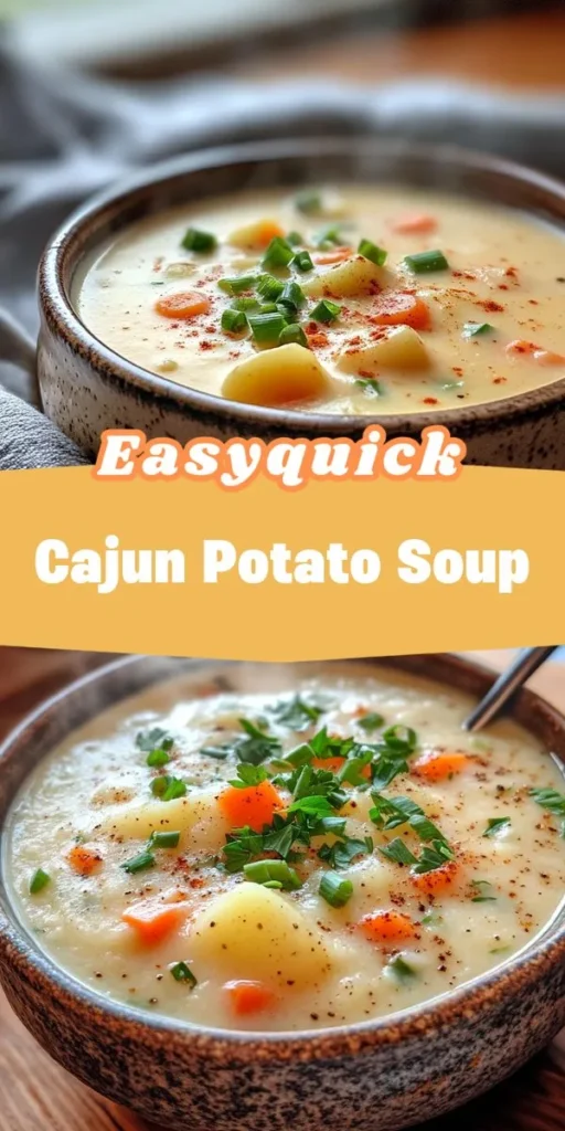Looking for a family-friendly lunch that packs a punch? Try this delicious one-pan Spicy Cajun Potato Soup thats both comforting and nutritious. Its easy to prepare and perfect for busy days, ensuring everyone at the table enjoys a hearty meal. Discover the flavors of Cajun cuisine with this afterka recipe! FamilyFriendlyLunch OnePanRecipe CajunCuisine PotatoSoup HealthyEating ComfortFood EasyRecipes