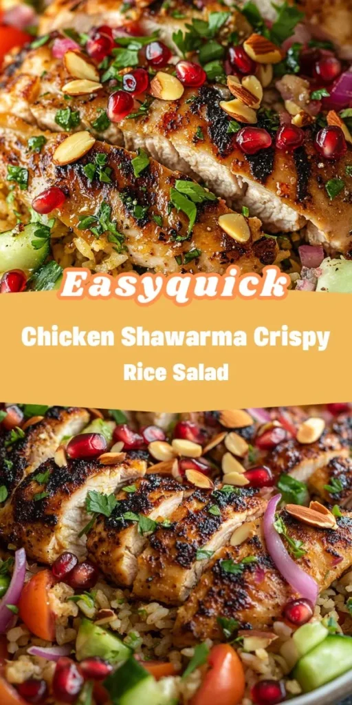 Elevate your lunch routine with this Chicken Shawarma Crispy Rice Salad, a perfect blend of wholesome ingredients that your whole family will love! Packed with marinated chicken, fresh veggies, and a satisfying crispy rice base, its not only nutritious but also bursting with flavor. Discover these healthy lunch ideas that bring excitement to mealtime and keep everyone coming back for more! HealthyLunchIdeas FamilyFriendlyLunch ShawarmaSalad CrispyRice MealPrep HealthyEating Afterka