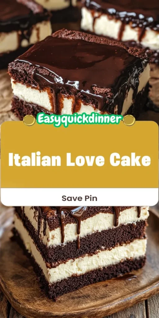 Experience the delightful combination of rich chocolate and creamy layers with this easy Italian Love Cake recipe. Its a showstopper that&rsquo;s perfect for any occasion, and if youre in the mood for something even quicker, try this easy brownie recipe for a delectable treat in no time. With afterka in mind, these desserts will add a sweet touch to your celebrations. EasyCakeRecipes ItalianLoveCake QuickBrownieRecipe DessertHeaven BakingJoy SweetTreats HomeBaking