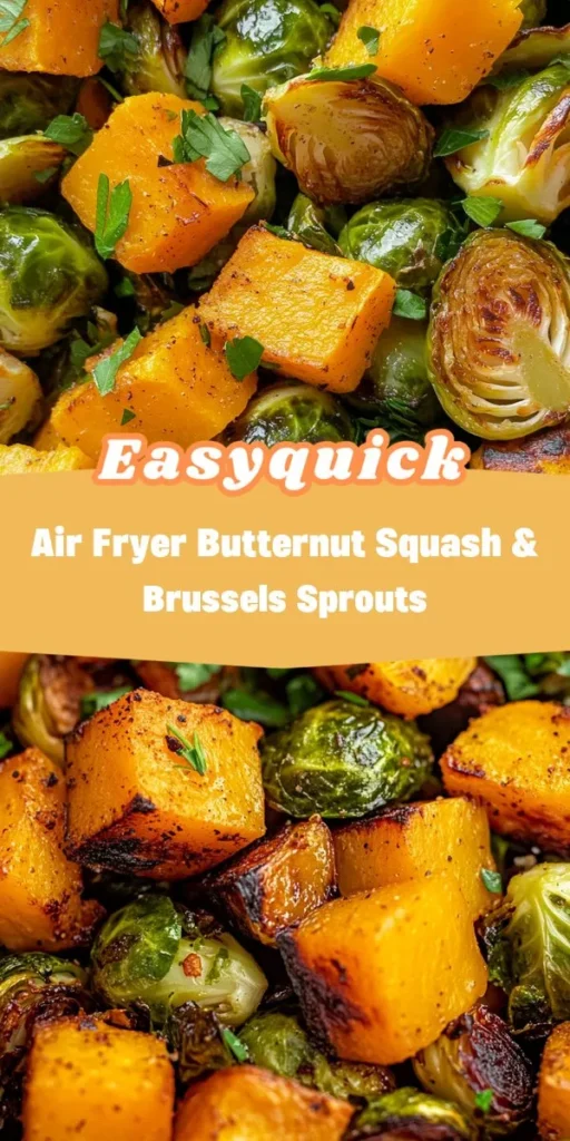 Discover the magic of easy lunch recipes with this vibrant Crispy Air Fryer Butternut Squash & Brussels Sprouts dish! Perfect for quick meal prep, this recipe combines the sweet earthiness of seasonal veggies with a delightful crunch, making lunchtime both satisfying and nutritious. Try it today and elevate your midday meals with afterka! EasyLunchRecipes QuickMealPrep HealthyEating AirFryerRecipes VegetableSideDish MealPrepIdeas SeasonalCooking