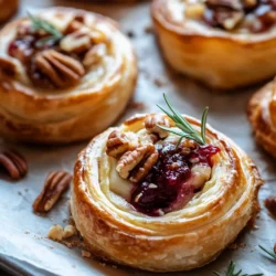 As the holiday season approaches, the air fills with the warmth of family gatherings, festive celebrations, and the delightful aroma of baked goods wafting through homes. Among the array of appetizers that can adorn your holiday table, few are as universally adored as Cranberry Brie Pastry Swirls. These mouthwatering bites encapsulate the essence of the season, seamlessly blending the creamy richness of brie cheese with the tangy sweetness of cranberry sauce, all wrapped in a delicate, flaky puff pastry. Whether you are the host of a holiday party or heading to a potluck, these swirls are sure to captivate your guests and leave them craving more.