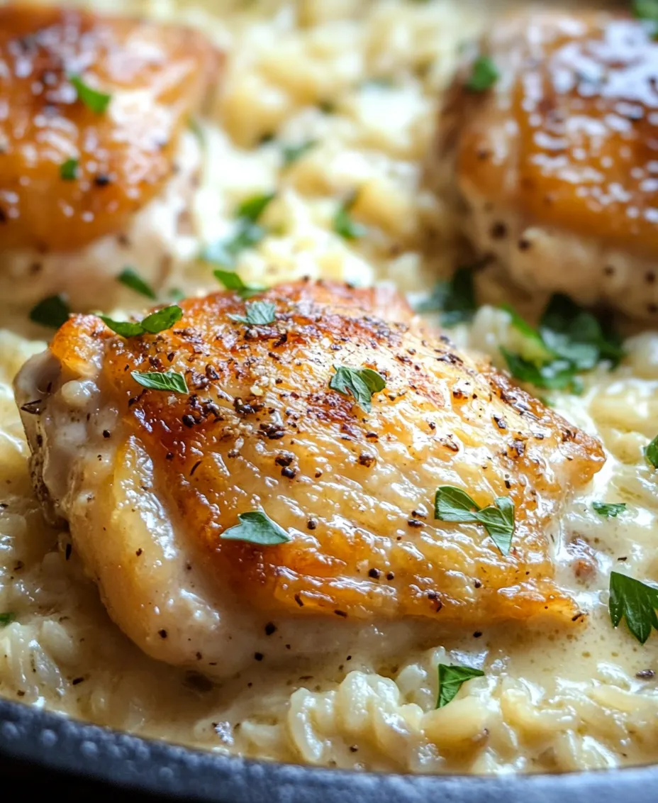 When it comes to comfort food, few dishes can rival the creamy, rich flavors of Creamy Garlic Parmesan Chicken and Rice. This delectable dish is a beautiful fusion of tender chicken thighs, fluffy rice, and a velvety garlic Parmesan sauce that creates a symphony of flavors and textures in every bite. The allure of this recipe lies not only in its delicious taste but also in its simplicity and versatility, making it perfect for family dinners or cozy nights in. Whether you’re looking to impress guests or simply satisfy your family’s cravings, this dish promises to deliver a warm, comforting experience that will leave everyone asking for seconds.