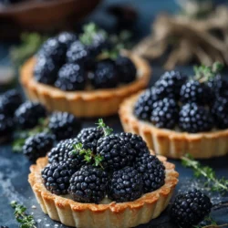 Blackberry Thyme Pastry Tarts