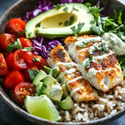 Fish tacos have become a beloved dish around the world, celebrated for their light, fresh flavors and versatility. This culinary delight is not only delicious but also offers a unique way to enjoy seafood, making it a popular choice for health-conscious eaters and taco enthusiasts alike. The classic fish taco is typically wrapped in a soft tortilla and topped with a variety of fresh ingredients, which provide a burst of flavors and textures in every bite. However, for those looking for a healthier or more customizable alternative, the Fish Taco Bowl is the perfect solution.