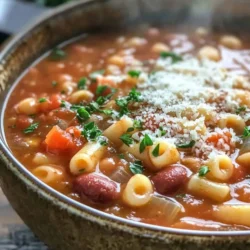 Pasta Fagioli Soup, a delightful Italian dish, is beloved for its rich flavors and comforting warmth. This hearty soup combines pasta, beans, and vegetables, creating a filling meal that is both nutritious and satisfying. It's no surprise that Pasta Fagioli has gained immense popularity, especially with its prominent presence on the menu of Olive Garden, a restaurant known for its Italian-American cuisine. The restaurant's version of this classic soup has made it a household favorite, evoking memories of cozy gatherings around the dinner table.