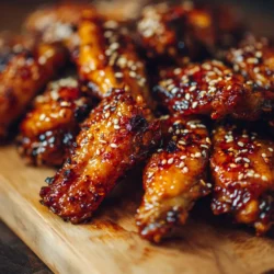 Sticky Crispy Asian Chicken Wings