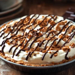 Dessert pies have long held a special place in the hearts of food lovers, offering a delightful combination of flavors and textures that can satisfy any sweet tooth. From classic fruit pies to indulgent cream-based varieties, there’s something undeniably appealing about a slice of pie that promises both comfort and joy. One such dessert that stands out is the Heavenly Butterfinger Pie—an irresistible treat that masterfully blends creamy textures with rich, chocolatey flavors that will leave you craving more.