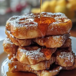 Cinnamon Roll French Toast is a delightful breakfast fusion that combines the warm, comforting flavors of cinnamon rolls with the classic indulgence of French toast. This innovative dish has quickly gained popularity among breakfast lovers, thanks to its sweet, gooey texture and rich flavor profile. Imagine biting into a soft, fluffy cinnamon roll, only to discover the added depth of flavor that comes from a delicious French toast batter. It’s a decadent treat that feels special enough for celebrations yet is simple enough for a laid-back weekend brunch.