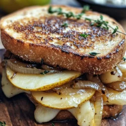 There’s something incredibly comforting about a grilled cheese sandwich. It evokes feelings of nostalgia and warmth, reminding us of childhood lunches and cozy afternoons. But what if we could elevate this beloved classic into something truly extraordinary? Enter the Pear & Apple Grilled Cheese with Caramelized Onions—a delightful twist that fuses sweet and savory flavors in a way that tantalizes the taste buds and warms the heart.