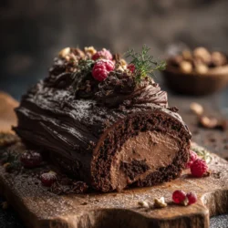 Ultimate Chocolate Yule Log Cake