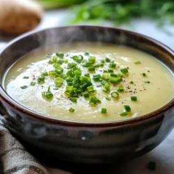 If comfort food had a poster child, creamy potato leek soup would undoubtedly be front and center. This delightful dish embodies warmth and satisfaction, making it a staple in kitchens across the globe. With its rich, velvety texture and aromatic flavors, this soup is more than just a meal; it’s a cozy hug in a bowl. The beauty of creamy potato leek bliss lies not only in its comforting nature but also in its simplicity. With readily available ingredients, it’s an approachable recipe for home cooks of all skill levels, whether you're a novice in the kitchen or a seasoned chef seeking a new favorite.