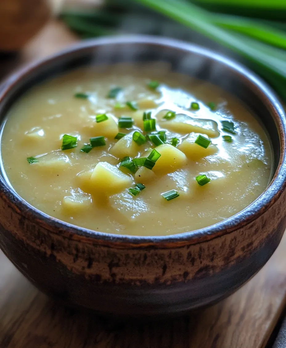 If comfort food had a poster child, creamy potato leek soup would undoubtedly be front and center. This delightful dish embodies warmth and satisfaction, making it a staple in kitchens across the globe. With its rich, velvety texture and aromatic flavors, this soup is more than just a meal; it’s a cozy hug in a bowl. The beauty of creamy potato leek bliss lies not only in its comforting nature but also in its simplicity. With readily available ingredients, it’s an approachable recipe for home cooks of all skill levels, whether you're a novice in the kitchen or a seasoned chef seeking a new favorite.