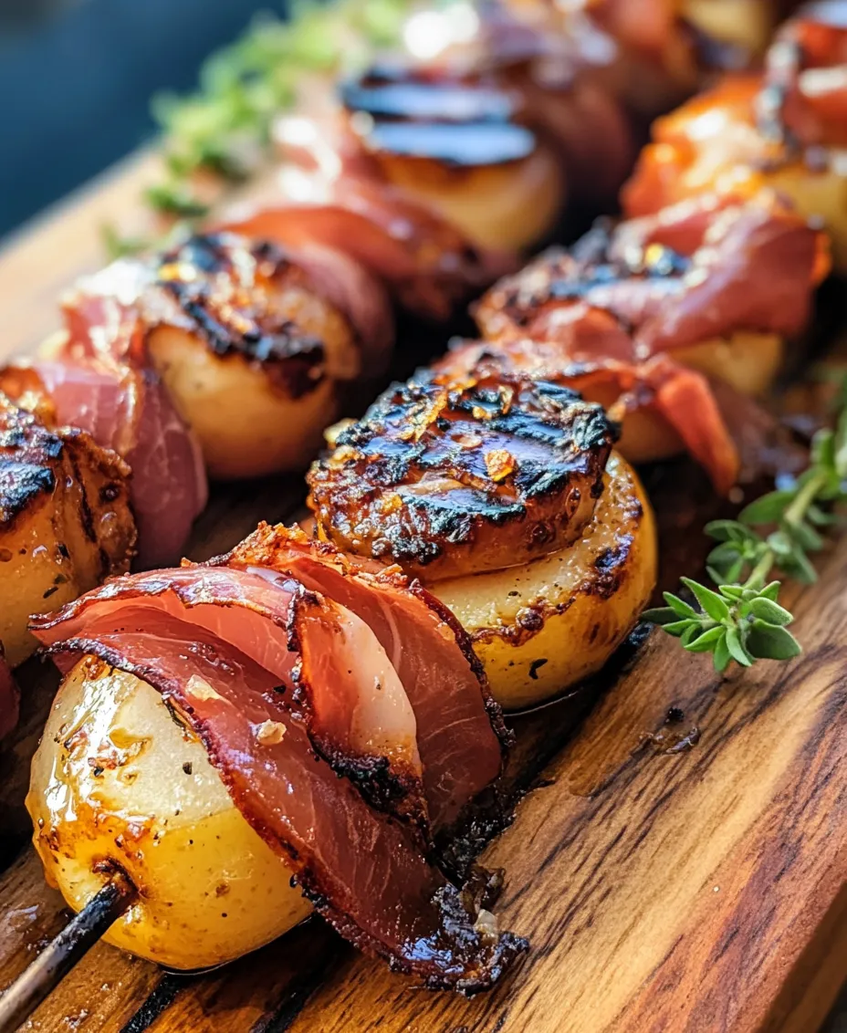 Grilled apples with prosciutto and honey is a culinary delight that beautifully marries sweet and savory flavors, creating a dish that is as versatile as it is delicious. The combination of juicy, caramelized apples, the rich and salty notes of prosciutto, and the natural sweetness of honey results in a flavor profile that is both exciting and comforting. Whether served as a sophisticated appetizer, a unique side dish, or a surprising dessert, this recipe is sure to impress your guests and elevate your dining experience.