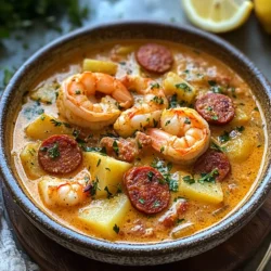 If you're looking for a dish that perfectly balances comforting warmth with bold flavors, look no further than Spicy Shrimp and Chorizo Chowder. This delightful chowder marries the succulent sweetness of shrimp with the smoky, spicy kick of chorizo, creating a culinary experience that tantalizes the taste buds with every spoonful. Chowder, a beloved staple in many households, provides not just nourishment but also a sense of comfort, making it an ideal choice for cozy dinners, gatherings with friends, or a hearty meal on a chilly day.