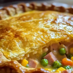 Pot pie is the quintessential comfort food, a warm and hearty dish that has been cherished for generations. Its flaky crust envelops a rich filling, making it a go-to meal for families seeking solace in a bowl. While classic pot pie recipes typically feature chicken or turkey, this savory leftover ham pot pie offers a delightful twist, showcasing the versatility of ham in a comforting format. Utilizing leftover ham not only transforms this classic dish into something new and exciting but also helps reduce food waste, making it a sustainable choice for the environmentally conscious cook.