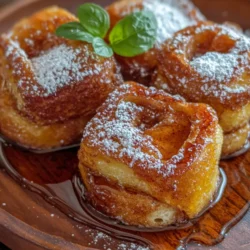 Imagine waking up to the enticing aroma of warm cinnamon rolls wafting through your kitchen, mingled with the sweet scent of vanilla and maple. This is the promise of the Cinnamon Roll French Toast Delight, a delightful dish that combines the best of both worlds: the gooey goodness of cinnamon rolls and the fluffy, custardy texture of French toast. This recipe is not just a breakfast; it’s a celebration of flavors that will make any morning feel special. Whether you’re hosting a brunch gathering or looking to treat yourself on a lazy weekend, this dish is sure to impress.