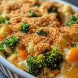 Exploring the world of comfort food often leads us to dishes that not only satiate our cravings but also nourish our bodies. The Cheesy Vegetable Casserole is a perfect example, combining vibrant vegetables with creamy cheeses to create a dish that appeals to both the eyes and the palate. This casserole is a delightful medley of flavors and textures, making it an excellent choice for family dinners, potlucks, or a cozy weeknight meal. In this article, we will delve into the intricacies of this wholesome recipe, its nutritional benefits, and how it can fit into various diets.