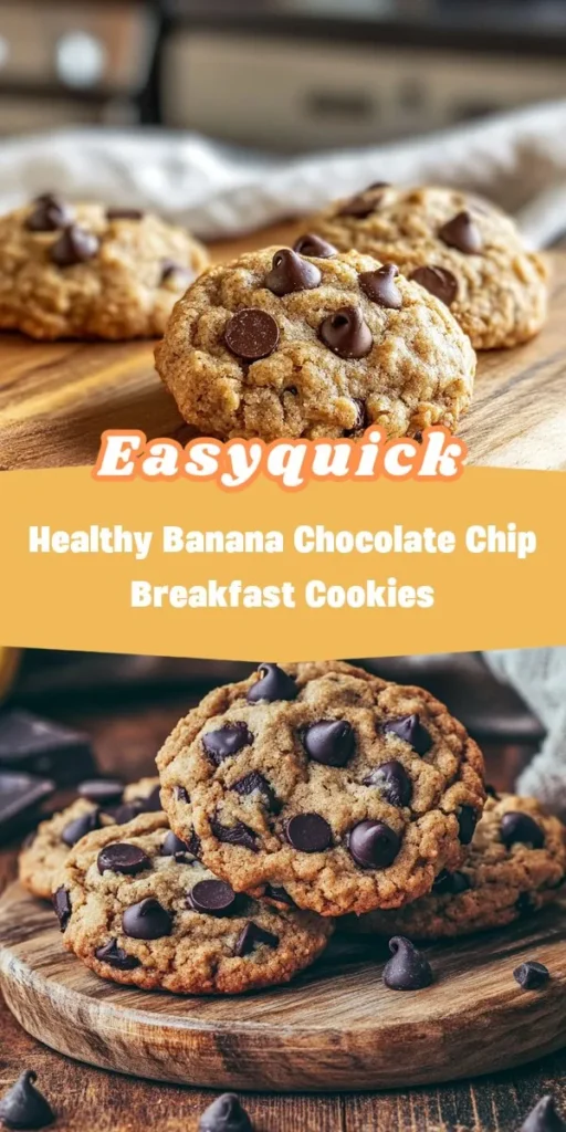 Looking for quick meal prep ideas that don&rsquo;t compromise on nutrition? These Healthy Banana Chocolate Chip Breakfast Cookies are perfect for a healthy lunch or snack option, providing the energy you need throughout the day. With wholesome ingredients and easy preparation, they align perfectly with your health goals. HealthyLunchIdeas MealPrep QuickRecipes NutritiousSnacks BananaCookies Afterka HealthyEating
