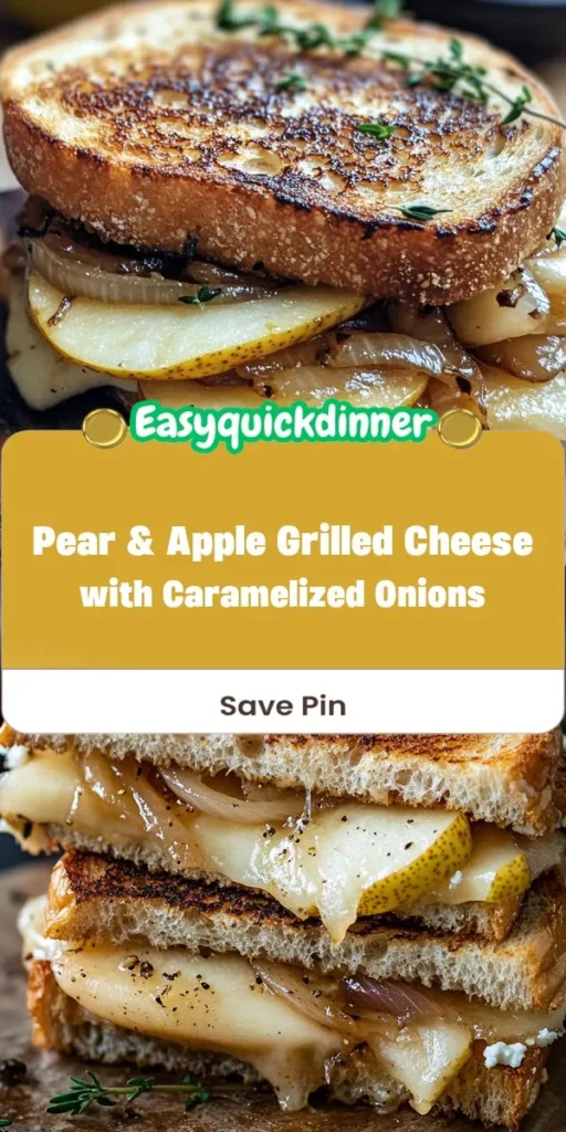 Looking for a family-friendly lunch thats both delicious and easy to make? Try this one-pan lunch recipe featuring Pear & Apple Grilled Cheese with Caramelized Onions, a unique twist on a classic favorite. Perfect for kids and adults alike, this dish is not only satisfying but also a great way to sneak in some fruit! Check out therecipes for more inspiration. HealthyLunch GrilledCheese FamilyFriendlyRecipes OnePanMeal Nutrition ComfortFood Foodie