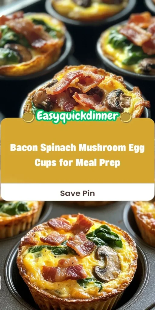 Looking for a quick and family-friendly lunch idea? Try this one-pan lunch recipe featuring savory Bacon Spinach Mushroom Egg Cups! Perfect for busy weekdays or meal prepping, these egg cups are packed with flavor and nutrition, making them a hit with everyone at the table. FamilyFriendlyLunch OnePanLunchRecipe MealPrep EasyRecipes HealthyEating BrunchIdeas Afterka