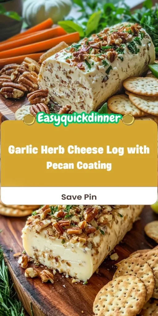 Looking for healthy lunch ideas that your whole family will love? This Garlic Herb Cheese Log with Pecan Coating is a delightful option, combining creamy cheeses and fresh herbs for a flavor-packed, nutritious meal. Perfect for pairing with crackers or fresh veggies, its sure to make lunchtime exciting! HealthyLunchIdeas FamilyFriendlyLunch CheeseLog Appetizer PecanCoating Afterka DeliciousMeals