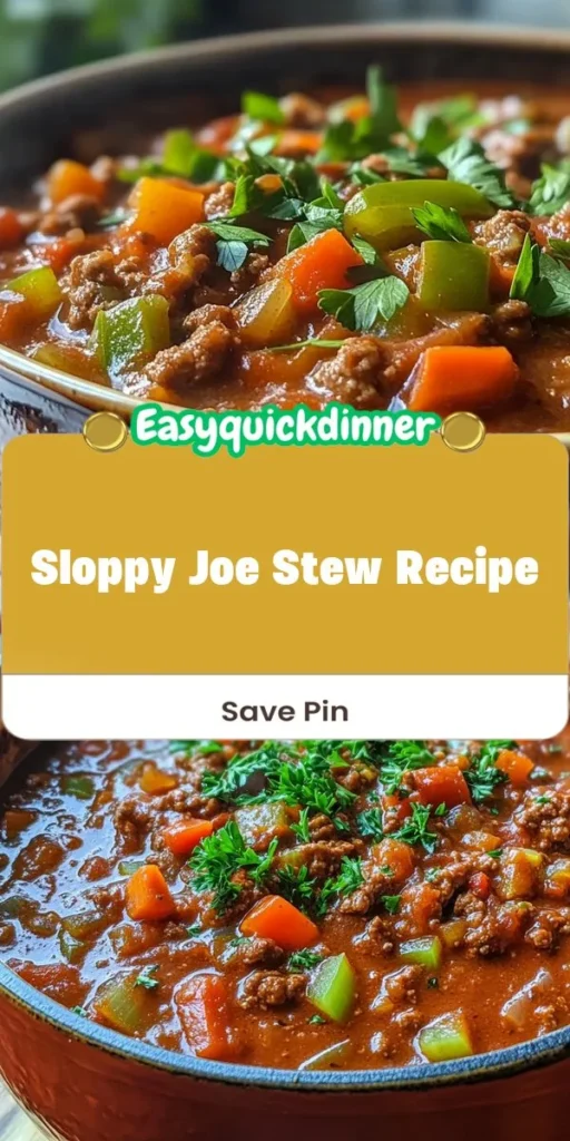 Looking for a quick meal prep that the whole family will love? Try this Savory Sloppy Joe Stew, a hearty and healthy option that combines classic flavors with nutritious ingredients. Perfect for lunch or dinner, it&rsquo;s a dish that brings everyone to the table for seconds! QuickMealPrep FamilyFriendlyLunch HealthyEating ComfortFood SloppyJoe MealPrepIdeas Afterka