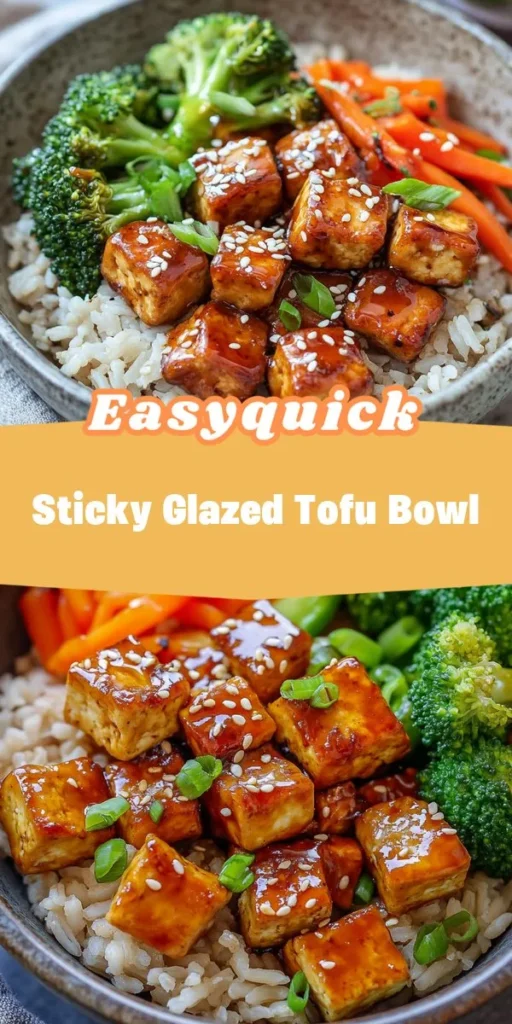 Elevate your lunch game with these easy lunch recipes, perfect for quick meal prep! The Sticky Glazed Tofu Bowl combines protein-packed tofu with vibrant veggies and a mouthwatering glaze, ensuring every bite is a delightful experience. Discover your new favorite plant-based dish with afterkas delicious twist! LunchIdeas QuickMealPrep TofuRecipes HealthyEating PlantBased QuickRecipes MealPrepMagic