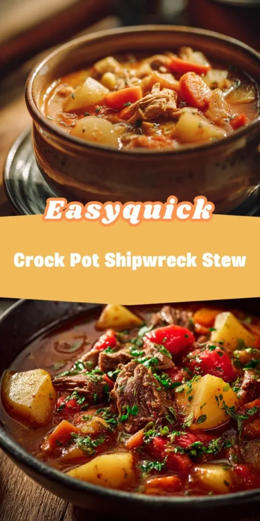Warm up your chilly evenings with a bowl of this hearty Crock Pot Shipwreck Stew! Packed with protein and colorful veggies, its the ultimate comfort food that practically cooks itself. Perfect for busy weeknights, this simpleeats recipe is a family favorite you won&rsquo;t want to miss! CrockPotRecipes ComfortFood HealthyEating MealPrep EasyRecipes FallComfortFood FamilyMeals