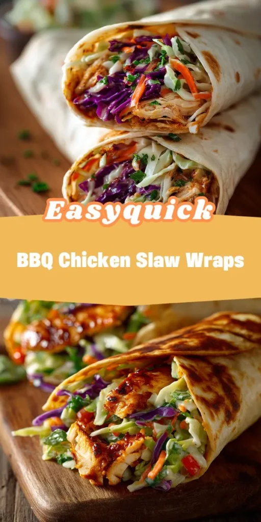 Crisp and refreshing, these BBQ Chicken Slaw Wraps are a simpleeats favorite for busy weeknights and summer gatherings. Packed with smoky flavors, crunchy vegetables, and a zesty pineapple mango salsa, they offer a deliciously vibrant meal option. Perfect for customizing with your favorite ingredients! HealthyEating NutritiousMeals BBQWraps CrispSalad SimpleEats MealPrep FreshFlavors