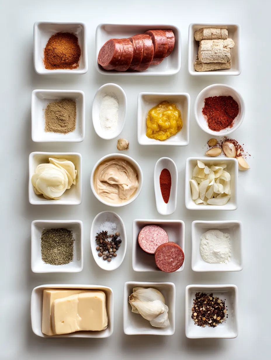 Ingredients for Creating a Flavorful Experience: Smoked Sausage Cajun Alfredo Recipe